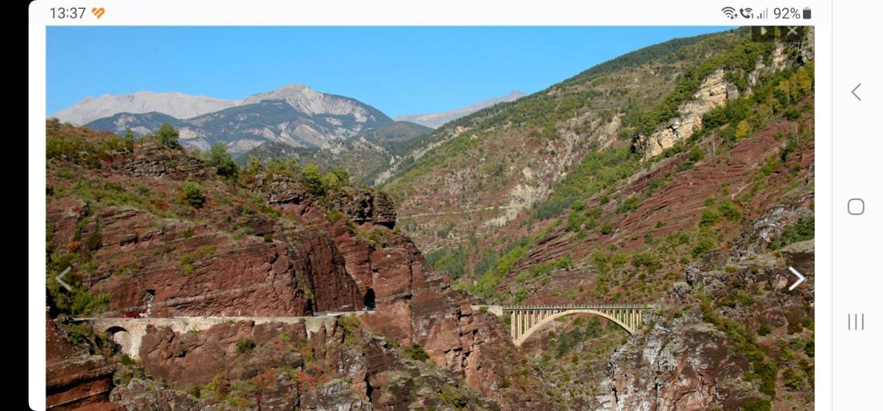 Chambre Aux Gorges De Daluis Guillaumes Exterior foto